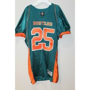 Anaconda Sports Football Jersey Green Orange Bootleg Adult Large